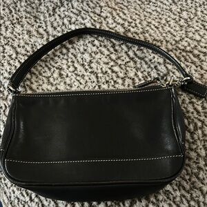 Coach Black Mini Bag with Elegant Stitching